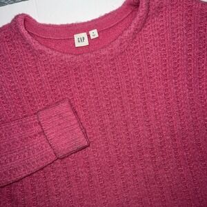 Vintage Gap Wool Blend Cable Knit Sweater Small Y2K 2000s Pink‎ Women's